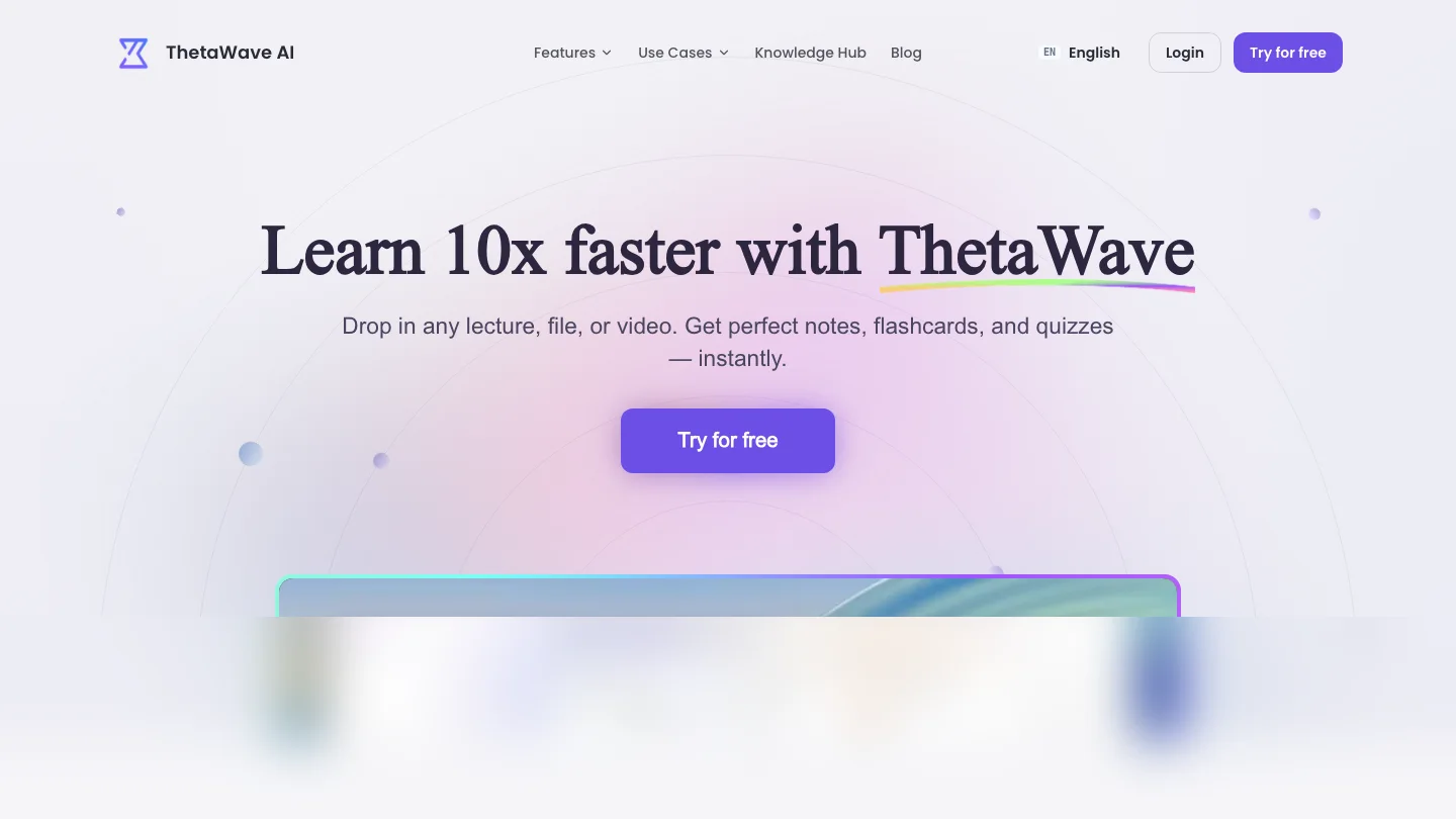 ThetaWave homepage