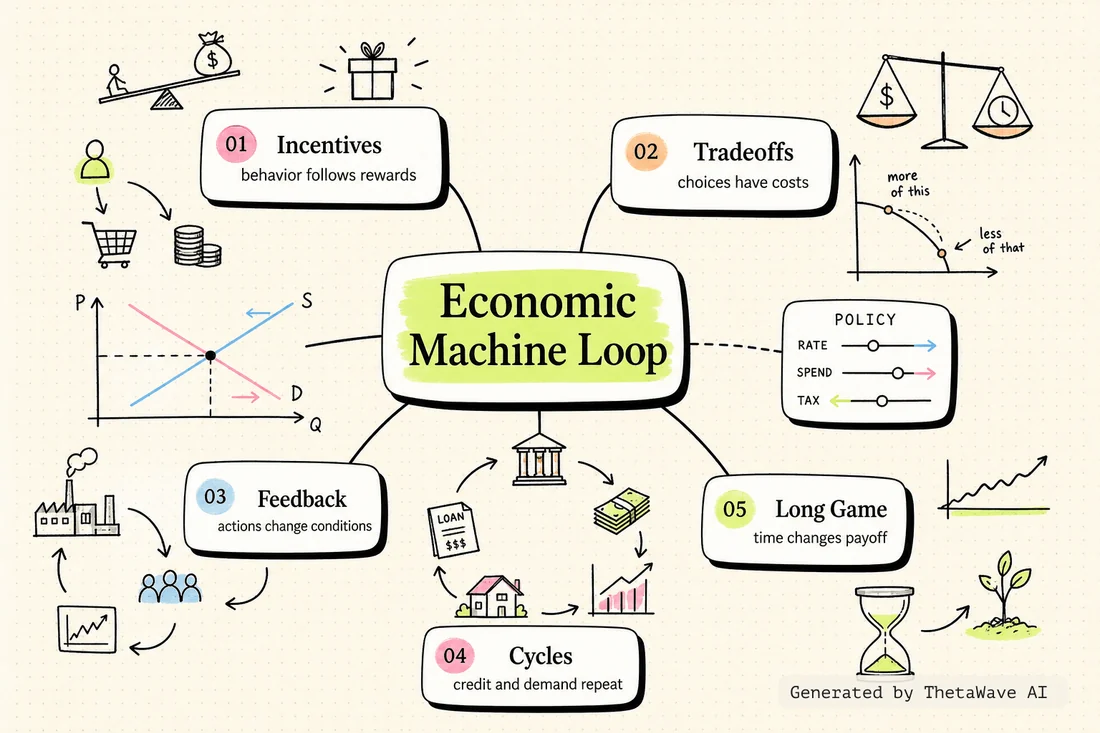 Mind map for ALL OF ECONOMICS in 20 minutes