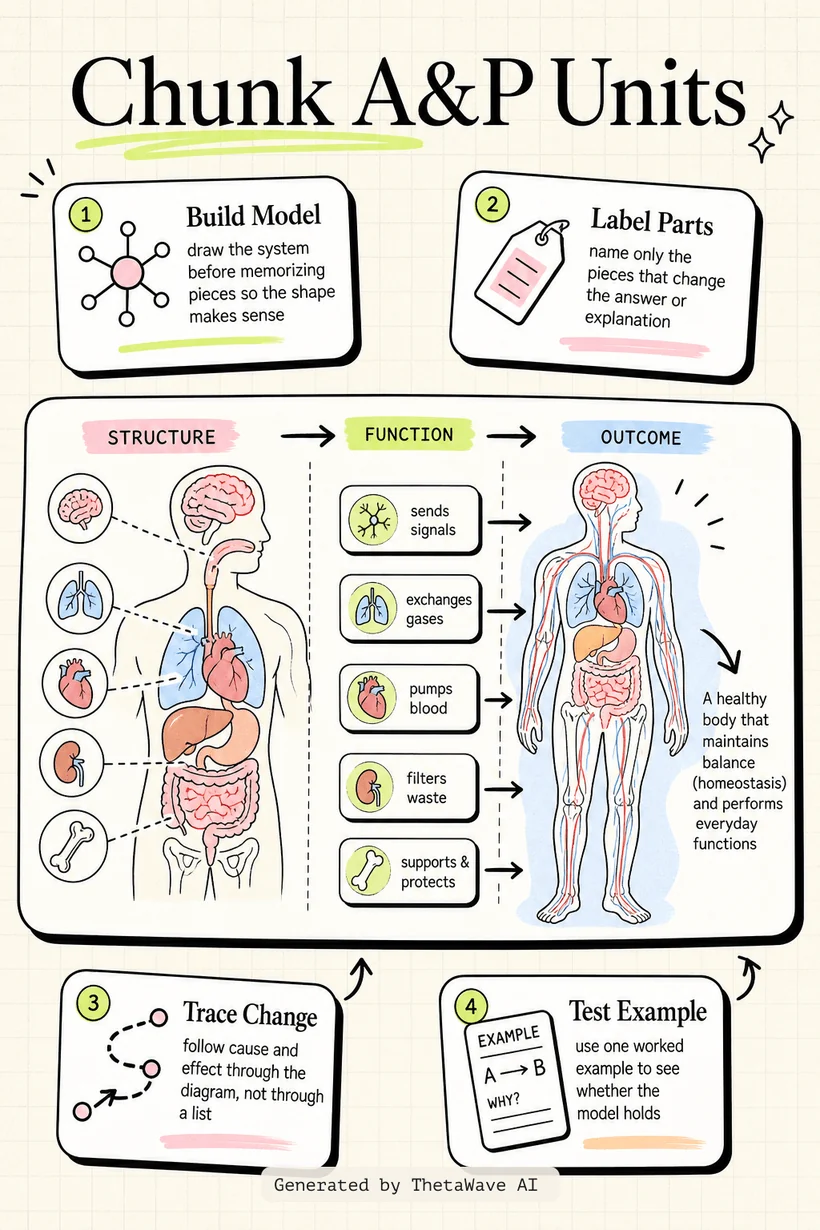 Infographic for Anatomy & Physiology 1: ENTIRE Course Explained in One Video