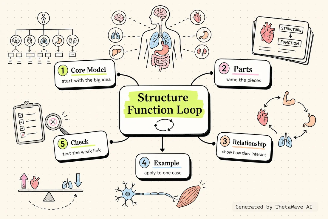 Mind map for Anatomy & Physiology 1: ENTIRE Course Explained in One Video