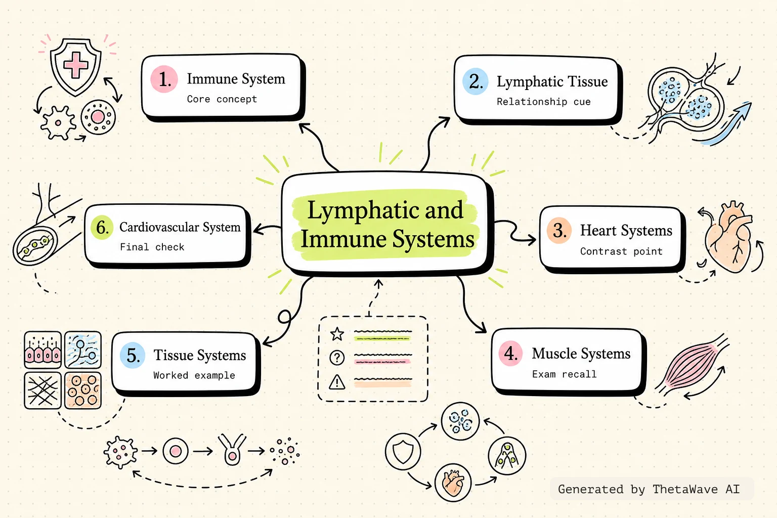 Mind map for Anatomy and Physiology 2e: 21.1 Anatomy of the Lymphatic and Immune Systems