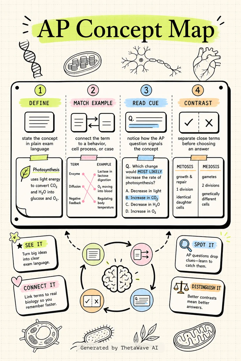 Infographic for AP Bio Speed Review: Master All 8 Units in 56 Minutes!
