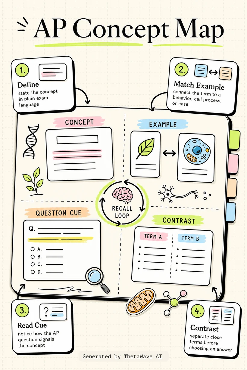 Infographic for AP Biology Review: CRAM Session