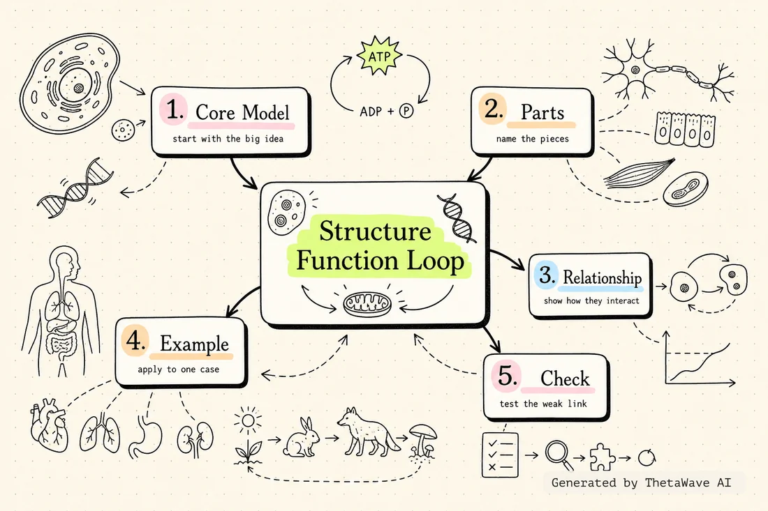 Mind map for BIOLOGY explained in 17 Minutes