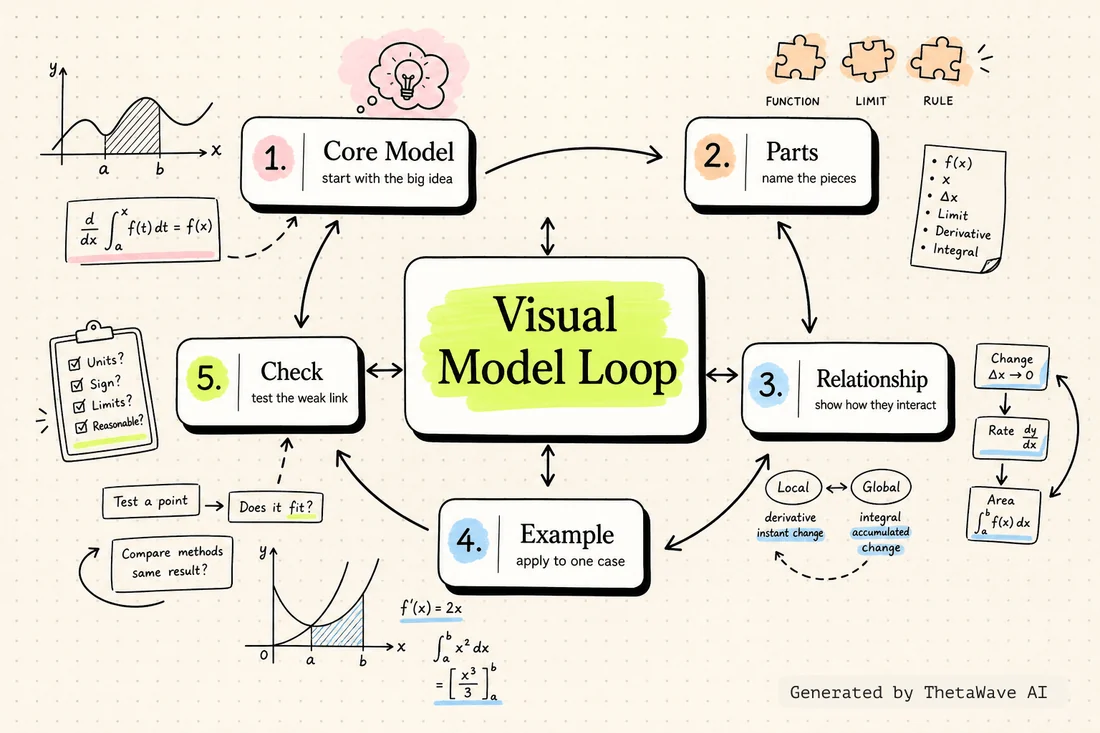 Mind map for Calculus 1 - Full College Course