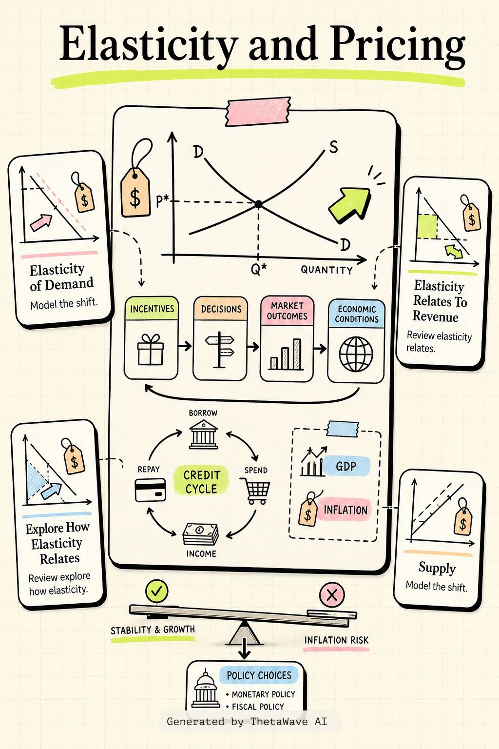 Infographic for Principles of Economics 3e: 5.3 Elasticity and Pricing