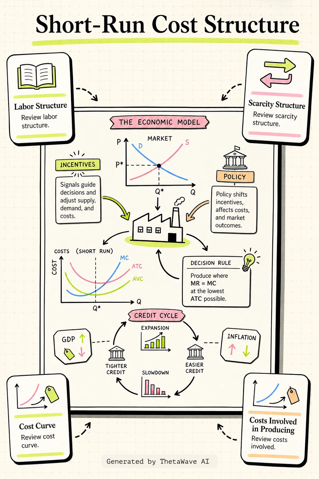 Infographic for Principles of Economics 3e: 7.2 The Structure of Costs in the Short Run