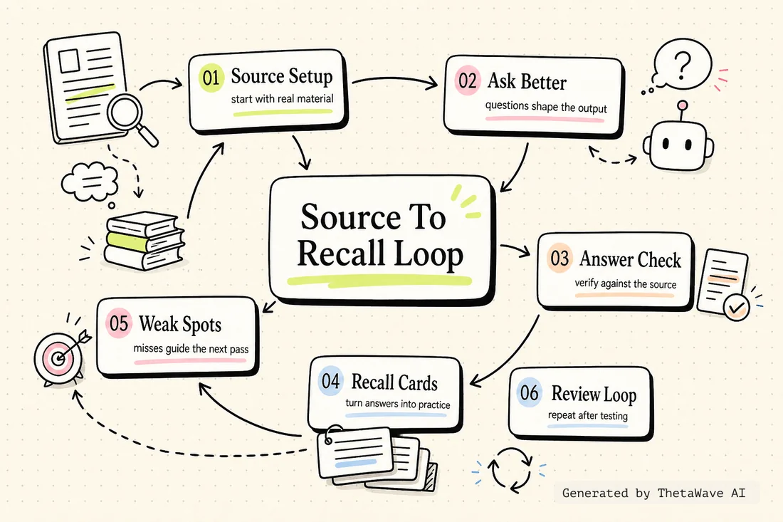 Mind map for how I’d use NotebookLM for studying to learn ANY subject