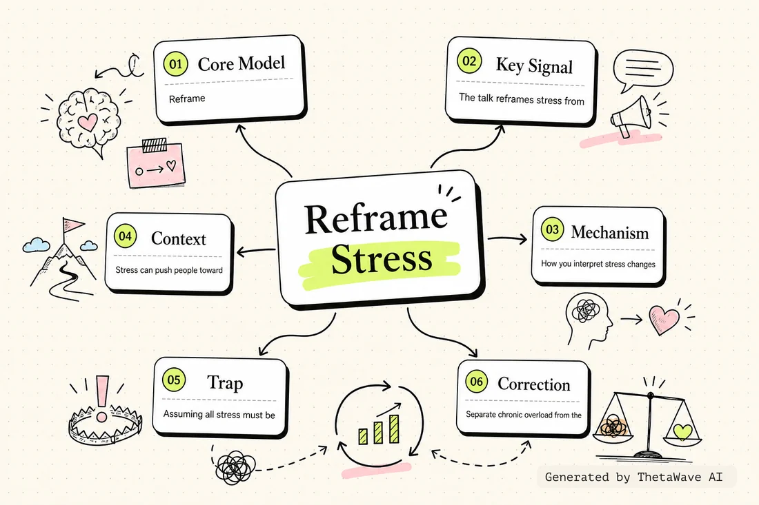 Mind map for How to Make Stress Your Friend | Kelly McGonigal | TED