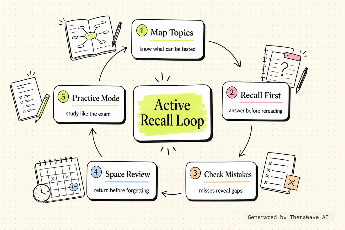 Mind map for How to Study for Exams - An Evidence-Based Masterclass