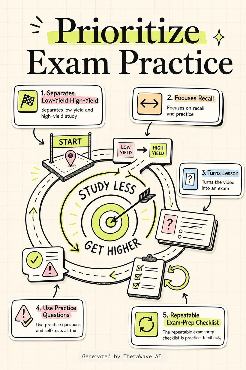 Infographic for how to study less and get higher grades