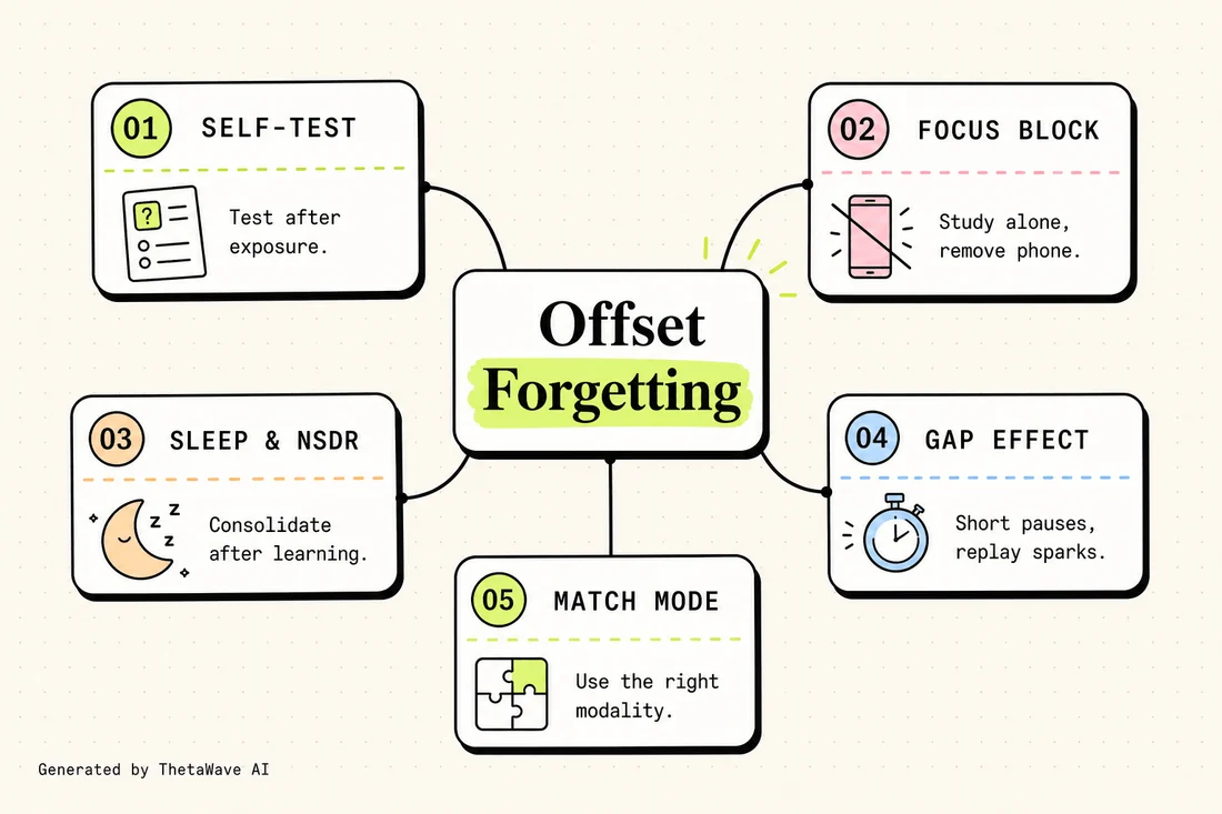 Mind map for Optimal Protocols for Studying & Learning