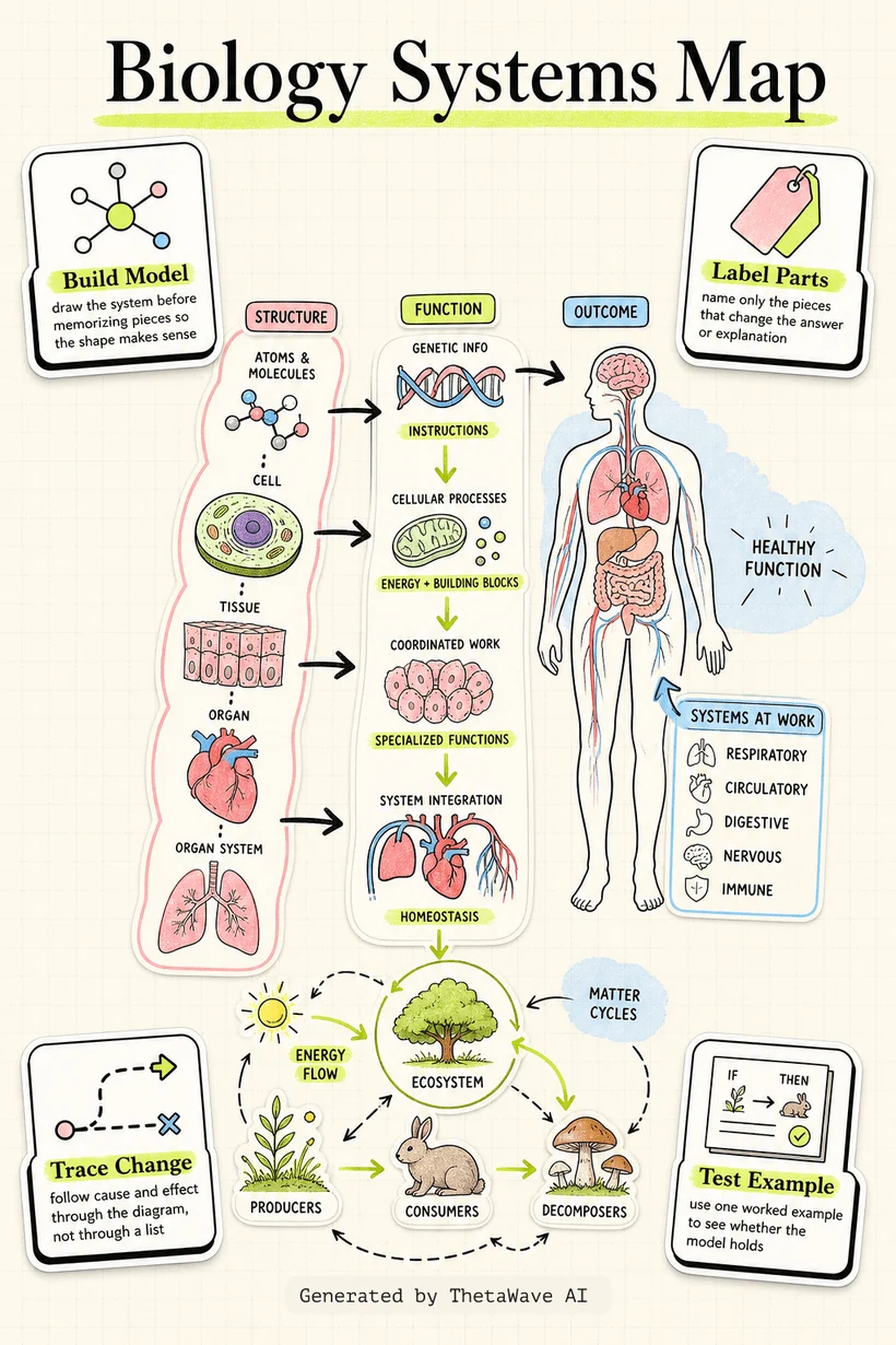 Infographic for Last Minute Biology EOC Cram Session