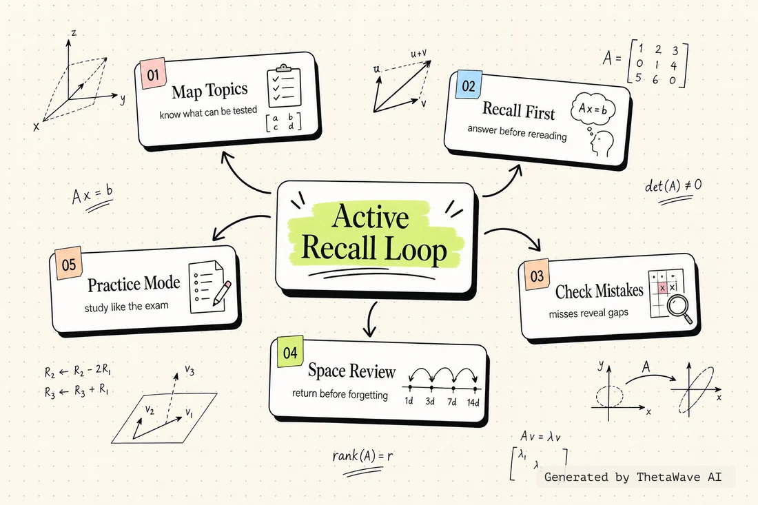 Mind map for Linear Algebra - Full College Course