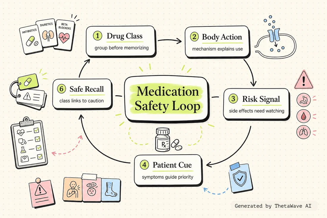 Mind map for MUST KNOW DRUGS FOR NCLEX #1