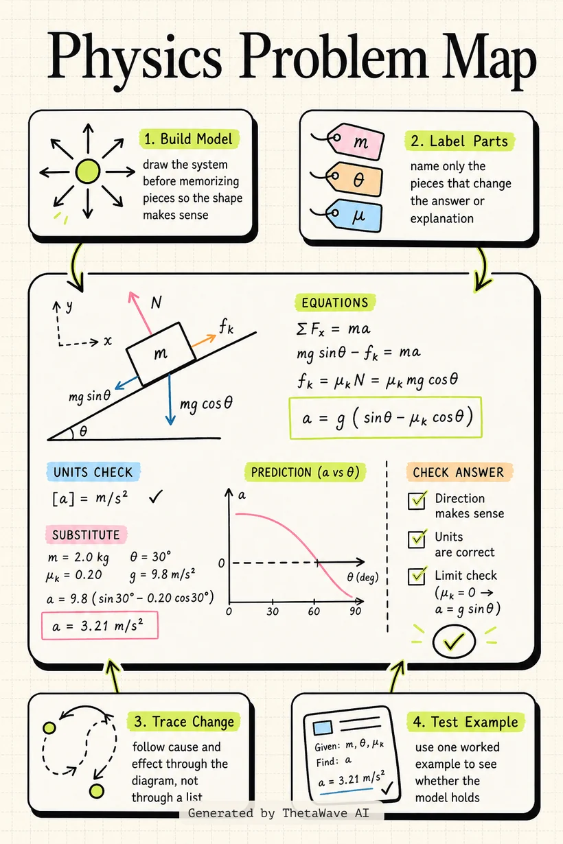 Infographic for Physics 1 Final Exam Review
