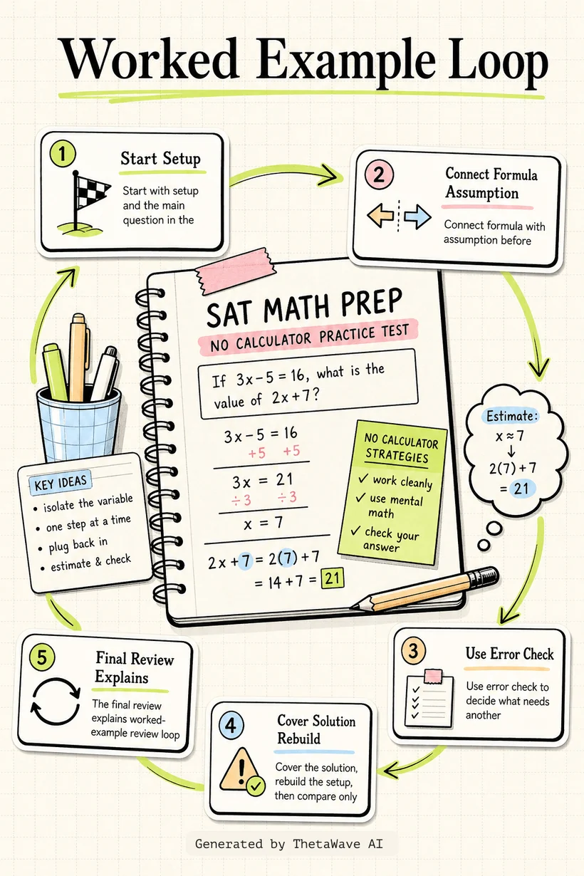 Infographic for SAT Math Prep - No Calculator Practice Test 1