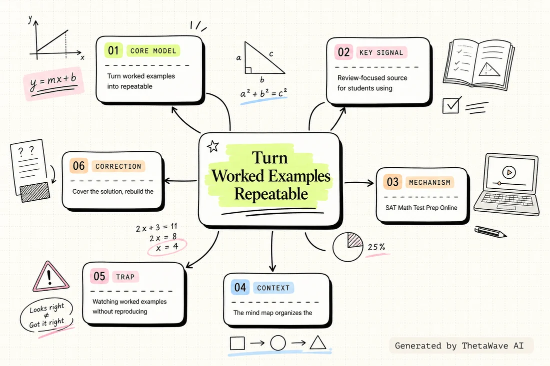 Mind map for SAT Math Test Prep Online Crash Course Algebra and Geometry Study Guide Review, Functions,Youtube