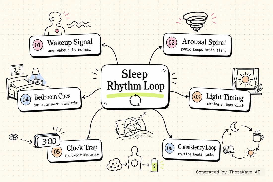 Mind map for Sleep Doctor: If You Wake Up At 3AM, DO NOT Do This!