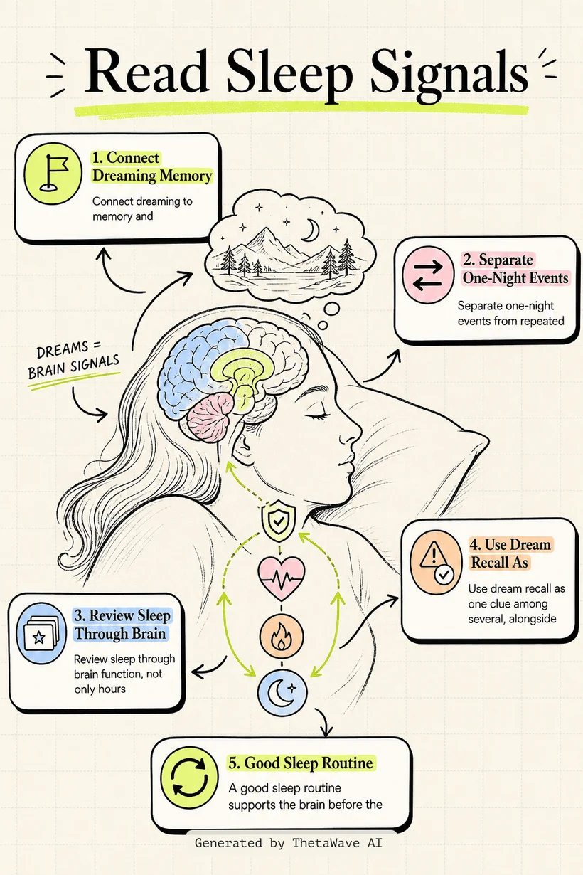 Infographic for Stanford Neuroscientist: Can't Remember Your Dreams? Your Brain May Be Warning You!