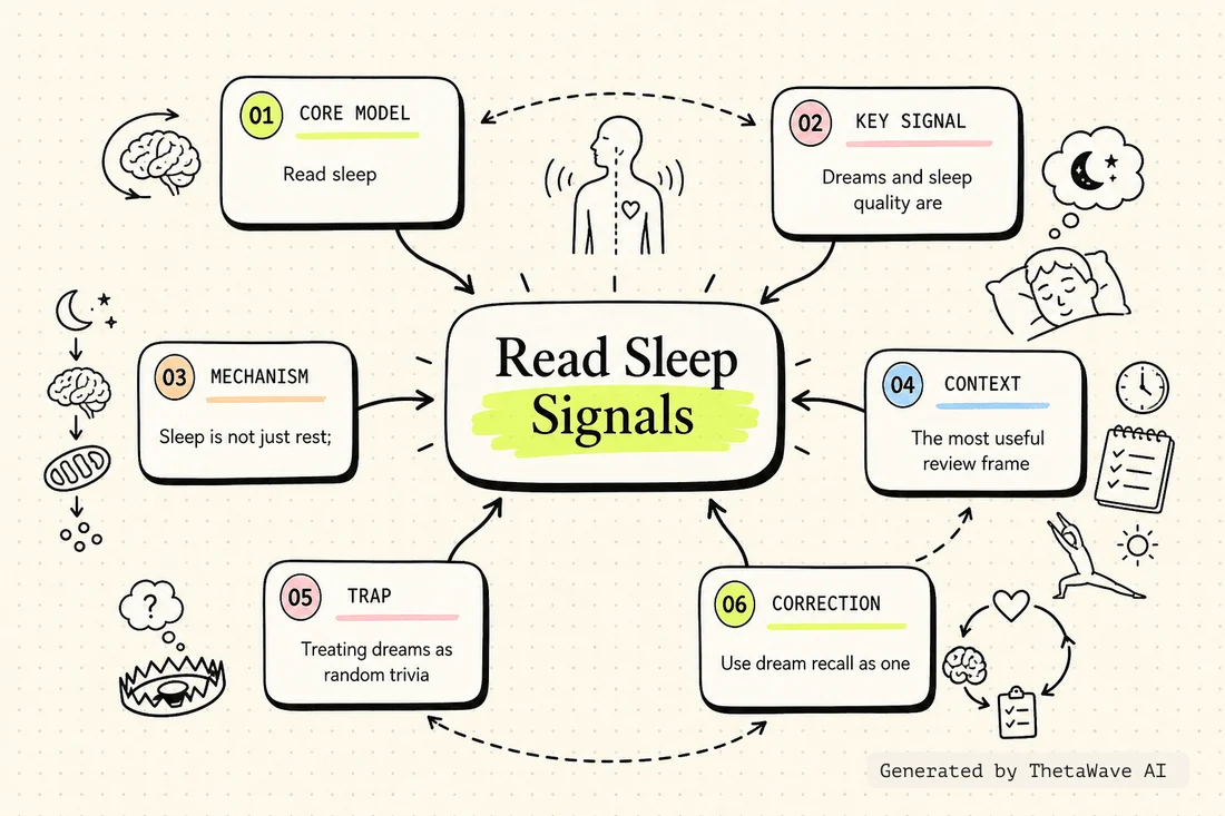 Mind map for Stanford Neuroscientist: Can't Remember Your Dreams? Your Brain May Be Warning You!